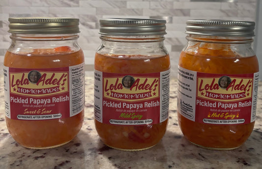 Lola Adel’s Pickled Papaya Relish