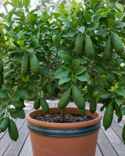 Australian Green Finger Lime Tree Container 