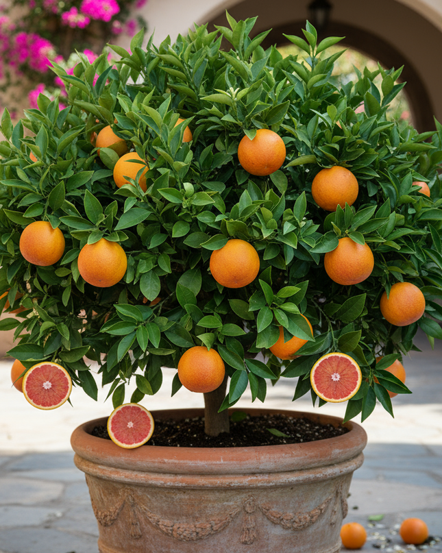 Cara Cara red naval tree in containers 