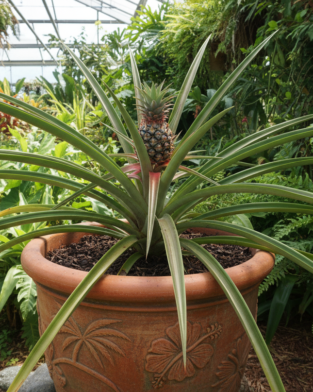 Florida special pineapple plant in container