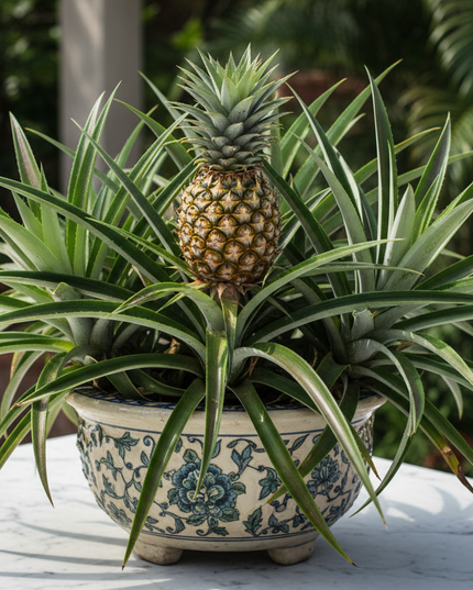 ‘Juicy’ Pineapple Plant in container