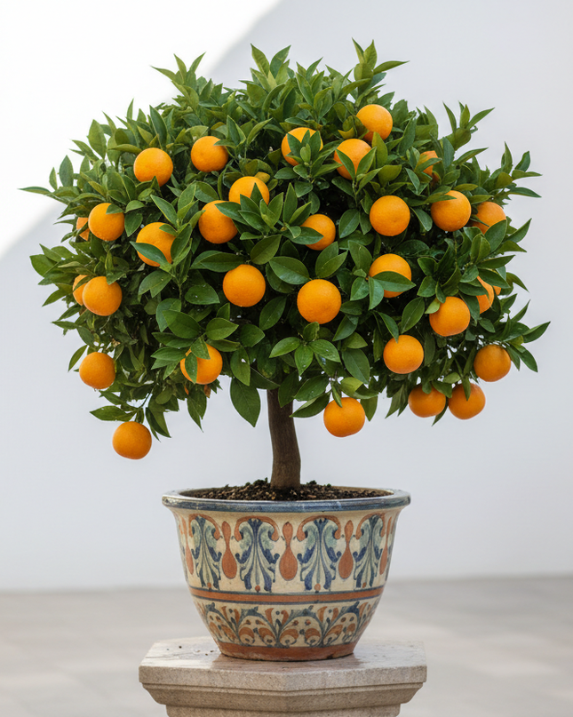 Midnight Valencia Orange Tree In container 
