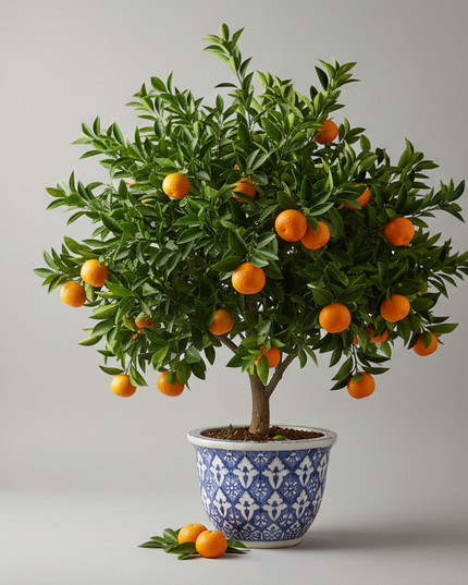 Seedless Kishu Satsuma Tree In container
